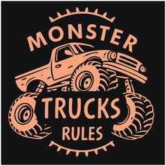 Monster Truck Vehicle Illustration © Design Planer