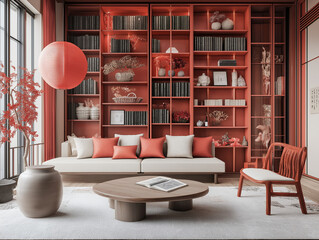 New Year theme reading environment