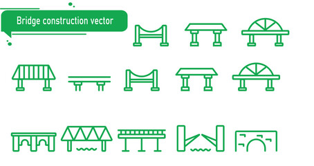 Bridge construction vector