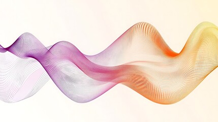 Abstract Colorful Waves Flowing Seamlessly