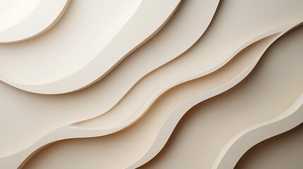 Obraz premium Abstract Beige Waves Curving Design Background
