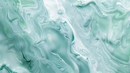 Obraz premium Abstract green marble texture with fluid patterns.