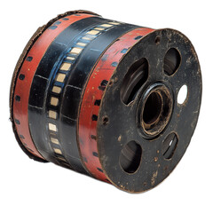 Vintage Film Roll with Negative Strip Displayed for Photography Lovers