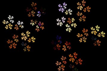 Computer generated fractal pattern and shape