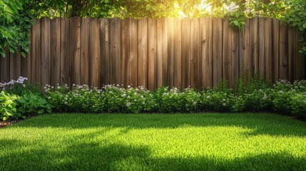 Fototapeta premium beautiful garden in a patio