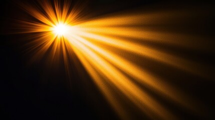 Bright golden light rays emanating from a central source.