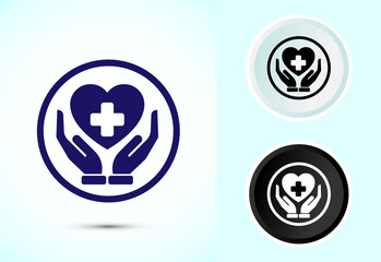 Healthcare icon design, healthcare and medical icon sign