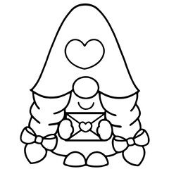 Gnome valentine cartoon