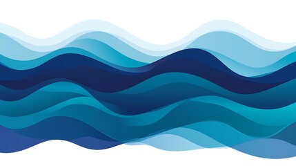Abstract Blue Wave Pattern Background Design