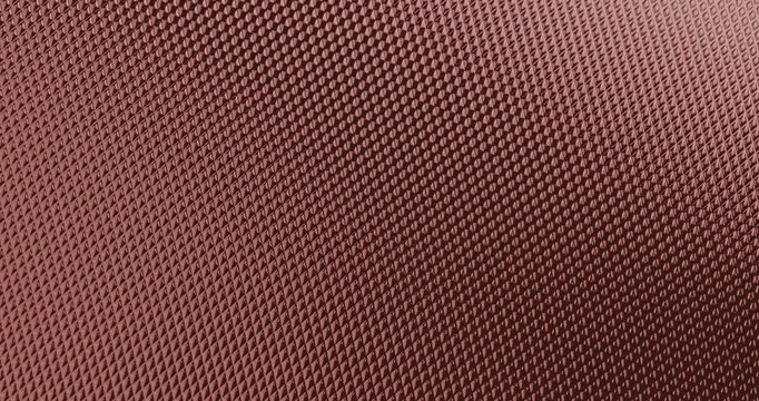 Texture with a convex diamond pattern and smooth camera movement. A high-resolution close-up of an embossed diamond pattern texture, reminiscent of grip designs on metal tools.
