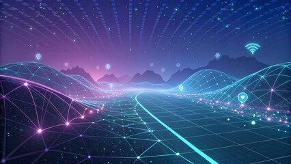 Fototapeta premium A Captivating Abstract from the Virtual Space Series Showcasing Innovative Designs