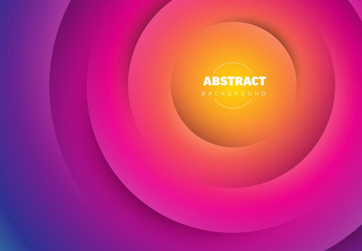 Abstract red background made from centered relief circles with place for your text