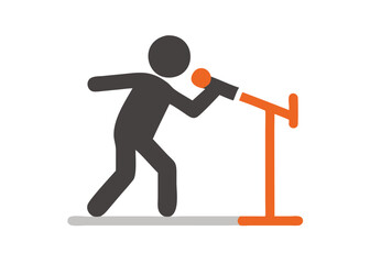 3d man running on a treadmill