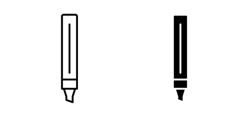Marker icons in black and white colors