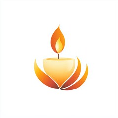 Logo for candle business with clean shapes and friendly design