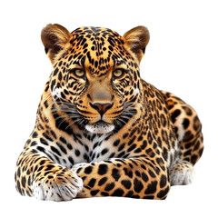 Fototapeta premium Leopard resting, stunning fur patterns