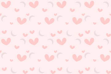 Mini geometric abstract heart shape Valentine's elements seamless pattern. perfect decorative design for background, wallpaper, paper cover, illustration, texture, embroidery, ornament, ceramic