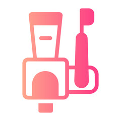 Toothbrush  gradient icon
