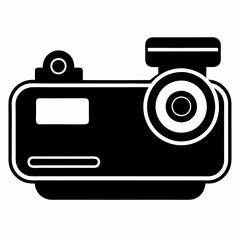 Dashcam Silhouette Vector Design