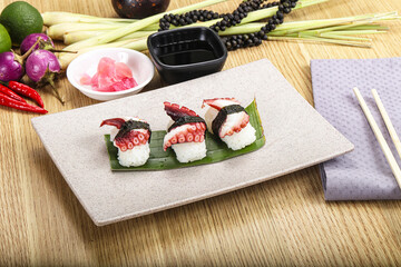 Japanese cuisine - sushi with octopus