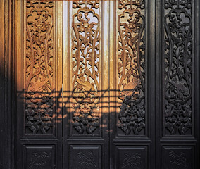 Foshan city, Guangdong, China. Fengjian Water Township (Fengjian Village). The village has a long history and features historic sites throughout. Typical Lingnan style water town. 