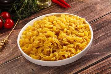 Raw dry Italian pasta Gallo