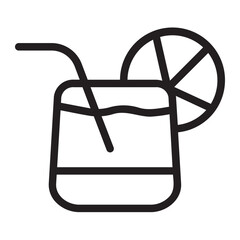 cocktail drink line icon
