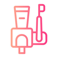 Toothbrush  gradient icon