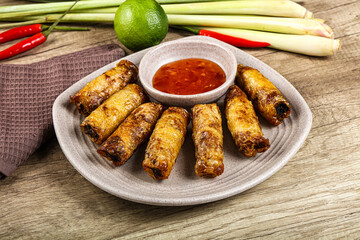 Vietnamese fried stuffed spring roll