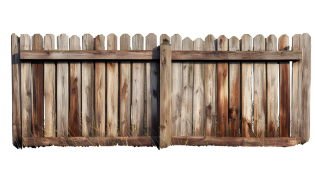 wooden fence isolated on transparent background fence png