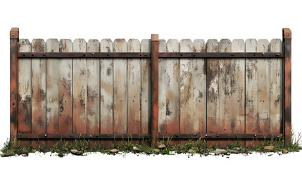 old wooden fence isolated on transparent background fence png