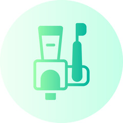 Toothbrush  gradient icon