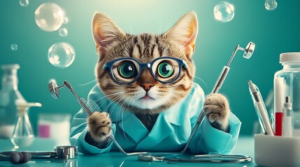 concepts related to medicine and pet care.