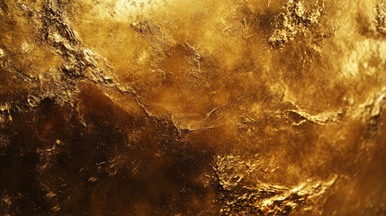 Textured golden surface with deep hues and variations capturing a rich, luxurious feel of gold