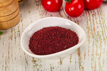 Natural organic Sumah powder for culinary