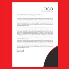 modern business letterhead in abstract design