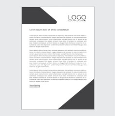 modern business letterhead in abstract design