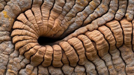 Intricate texture of twisted wood grain nature macro photography organic environment close-up perspective
