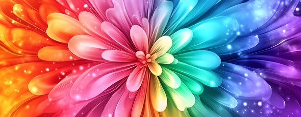 Obraz premium Vibrant Abstract Technology Background with Dynamic Colors