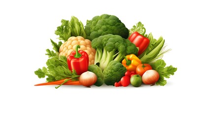A vibrant collection of fresh vegetables arranged together