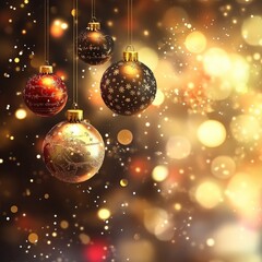 christmas, winter, holiday, snow, snowflake, xmas, ball, decoration, star, new year, celebration, illustration, card, vector, year, light, season, new, design, tree, snowflakes, merry, ornament, decem