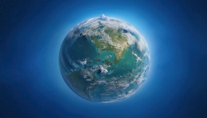 Fototapeta premium Stunning View of Earth from Space Highlighting Africa, the Middle East, and Europe. Vibrant Celebration of Earth Day's Beauty and the Importance of Global Conservation Efforts