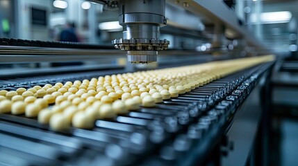 Obraz premium Industrial tablet weight sorting system removing rejects