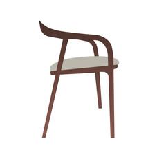 old wooden chair isolated