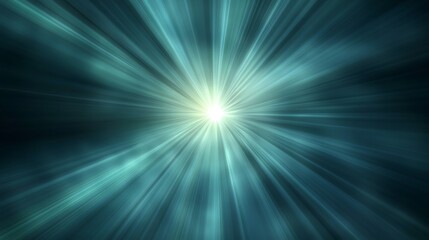 Fototapeta premium Blue Light Burst Abstract Background with Rays and Energy Glow