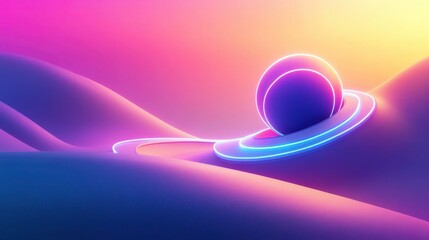 Rainbow hues reflected in a crystal ball
