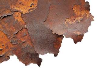 Peeling rusty metal texture