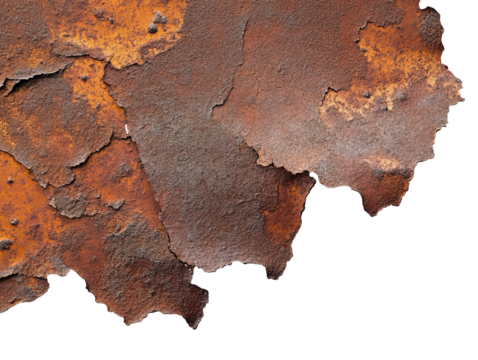 Peeling rusty metal texture