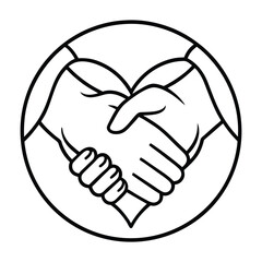 Handshake Illustration  High Quality Vector Graphics for Business and Collaboration Themes