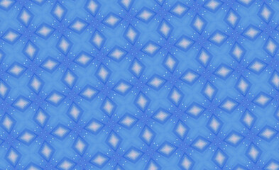 Geometric Pattern in Shades of Blue